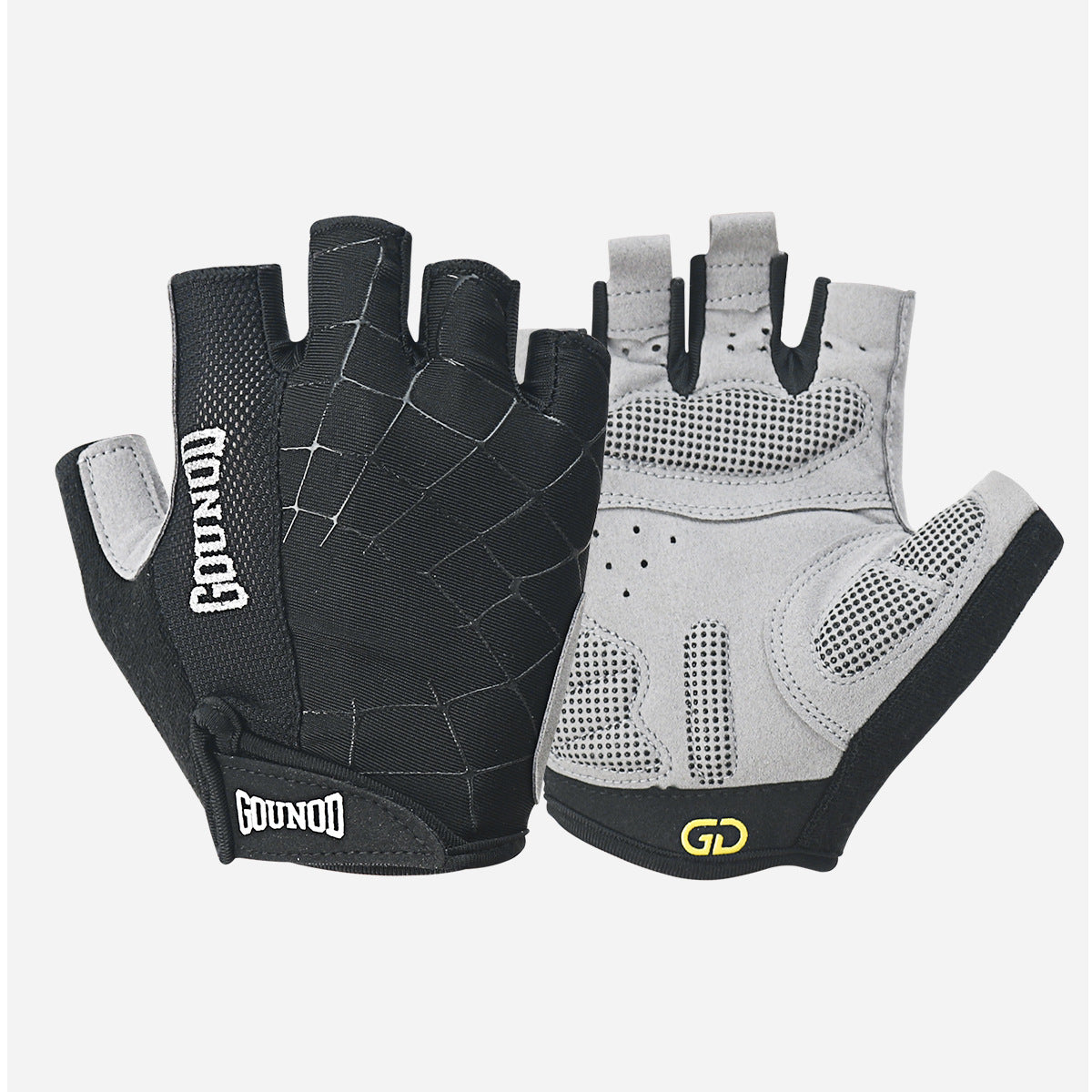 17.44 USD - Spider web-shaped gloves with reinforced non-slip and wear-resistant palm, and terry cloth for wiping sweat.
