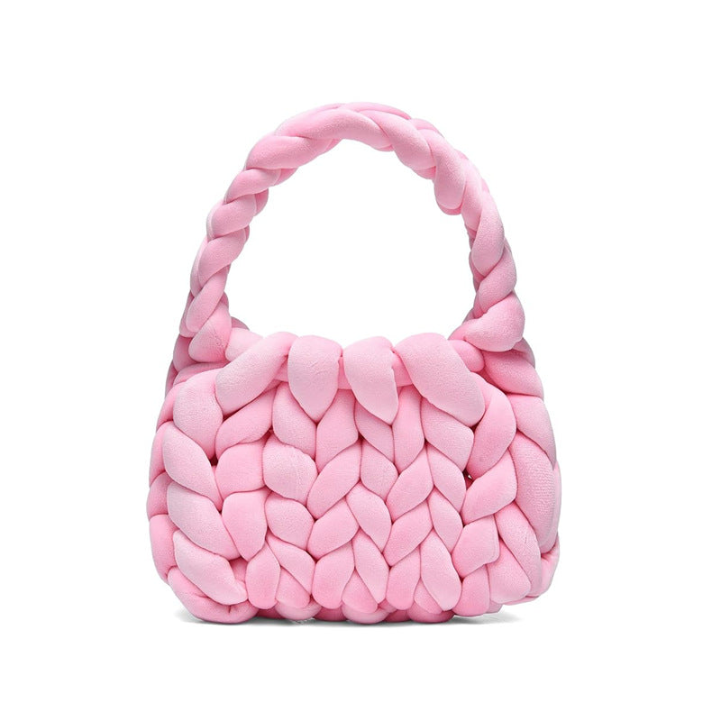 19.80 USD - Sac de facteur portatif tissé à la main avec un noyau en velours cristal.