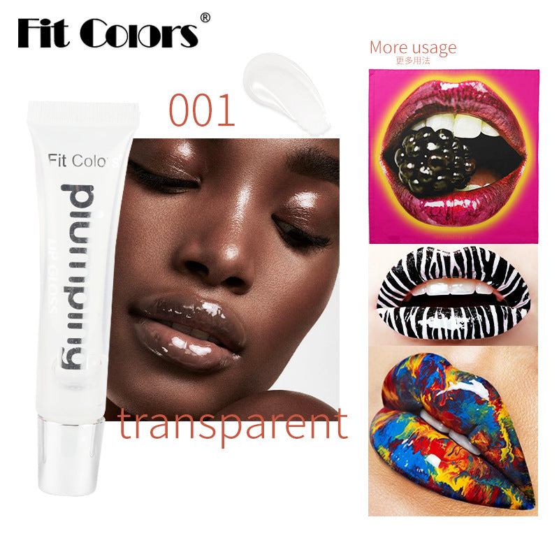 Fit Colors Efecto Labios Reales Boca Grande Brillo de Labios Gel Aceite Labial Voluminizador