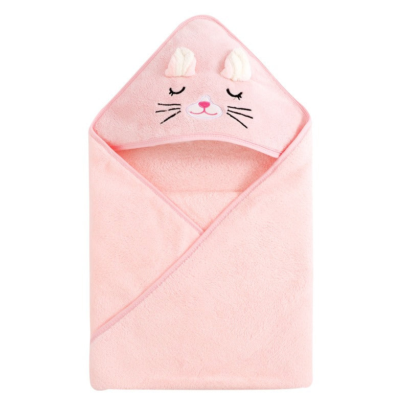 13,97 USD serviette de bain à capuche pour bébé, motif éléphant et animal de dessin animé, en gros.