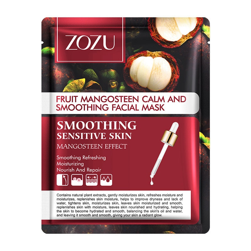 12.81 USD - ZOZU Fruit Mask Mangosteen Mango Dragon Fruit Pineapple Korean Facial Sheet Mask Anti-aging Sebum Control