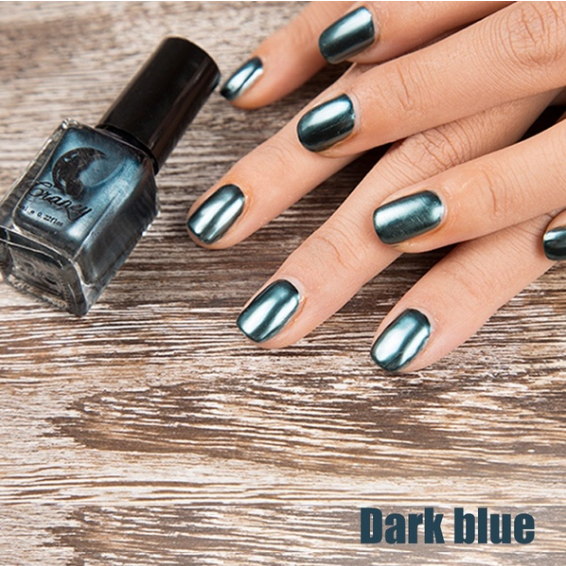 11.64 USD - Trendy and Sexy Metallic Nail Polish for Women, 14 Colors, 6ml, Mirror Effect, Makeup Accessories.