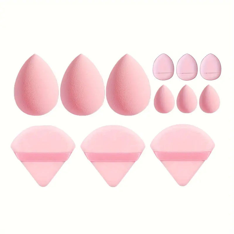 18.85 USD - Lot de 12 sponge blender à maquillage, blender à fond de teint, blender pour cosmétiques liquides et crèmes, accessoires de maquillage pour femmes, outils de beauté