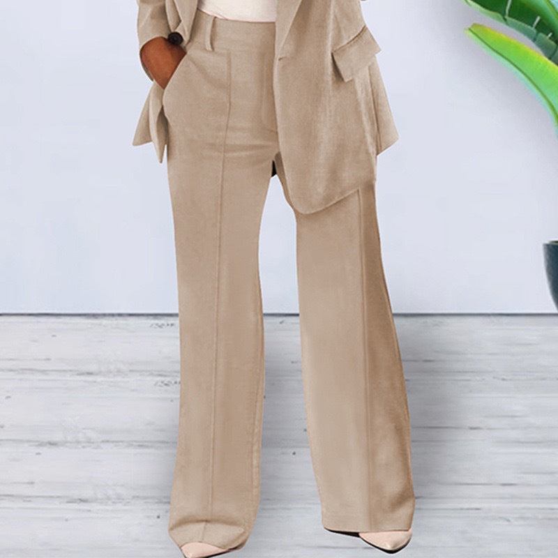 Women's blazer, slim fit, notched lapel, plain color