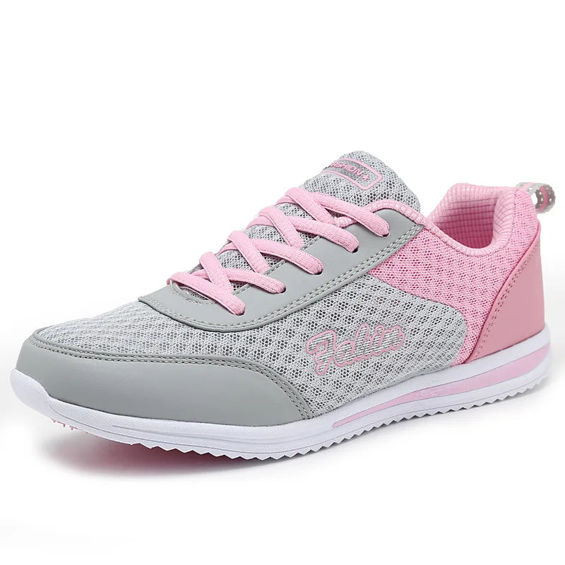 Flat shoes, mesh breathable mesh shoes, student sports and leisure shoes, running single shoes, sneakers for women