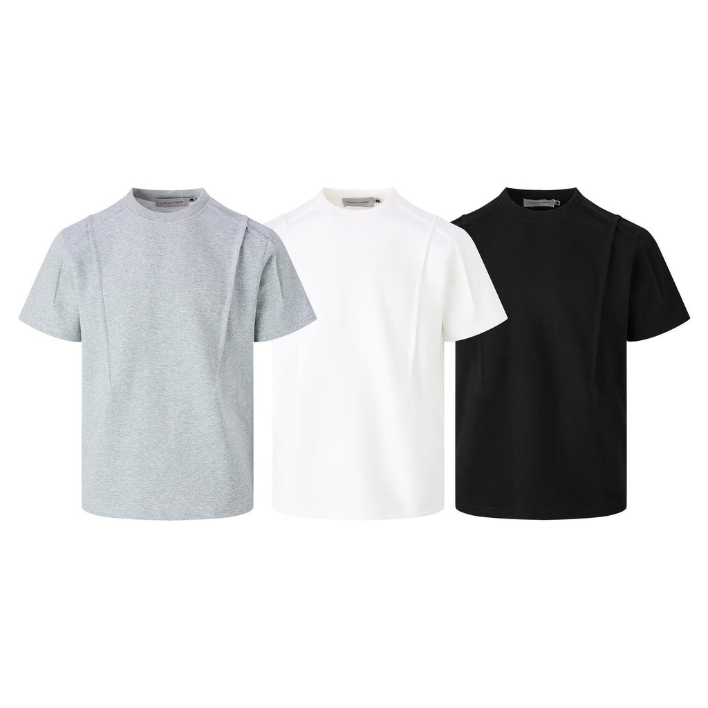26.78 USD - T-shirt simple et ample à col rond et manches courtes pour hommes et femmes