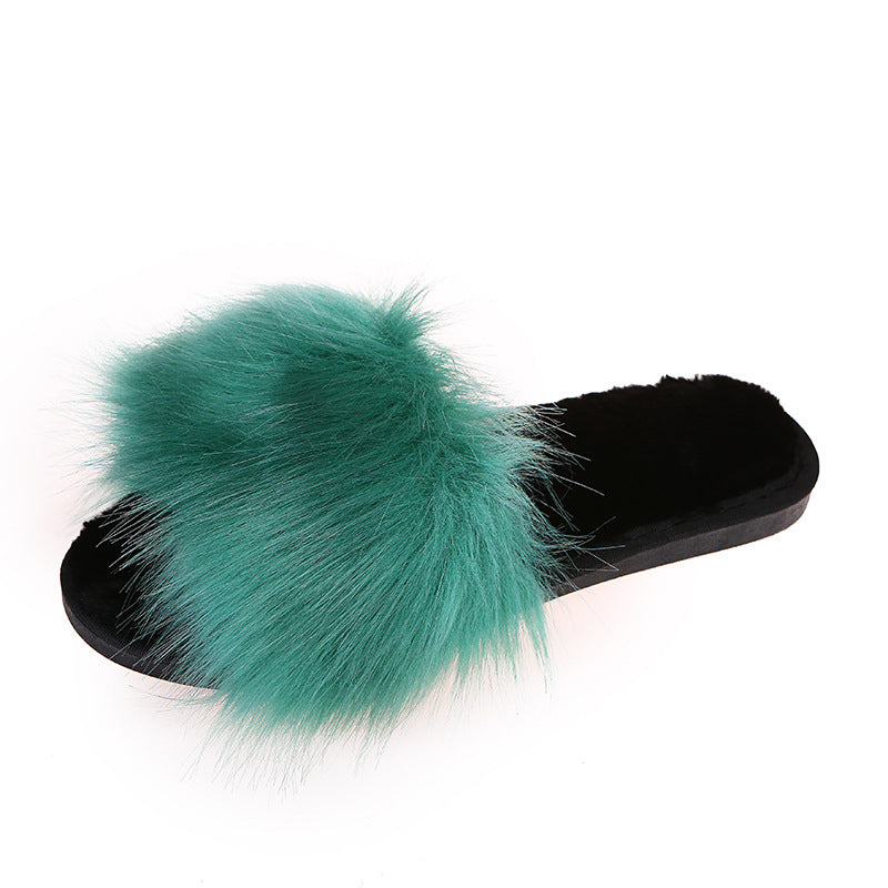 23,28 USD - pantoufles en peluche peuvent être portées à l'extérieur de la maison. Pantoufles grandes tailles pour femmes.