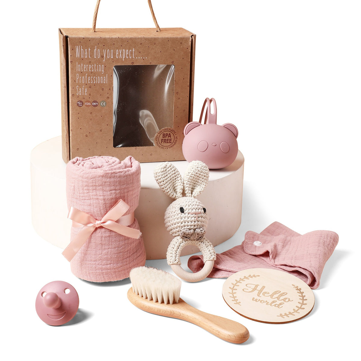 Sweat à capuche pour bébé avec inscription – haut simple et décontracté
