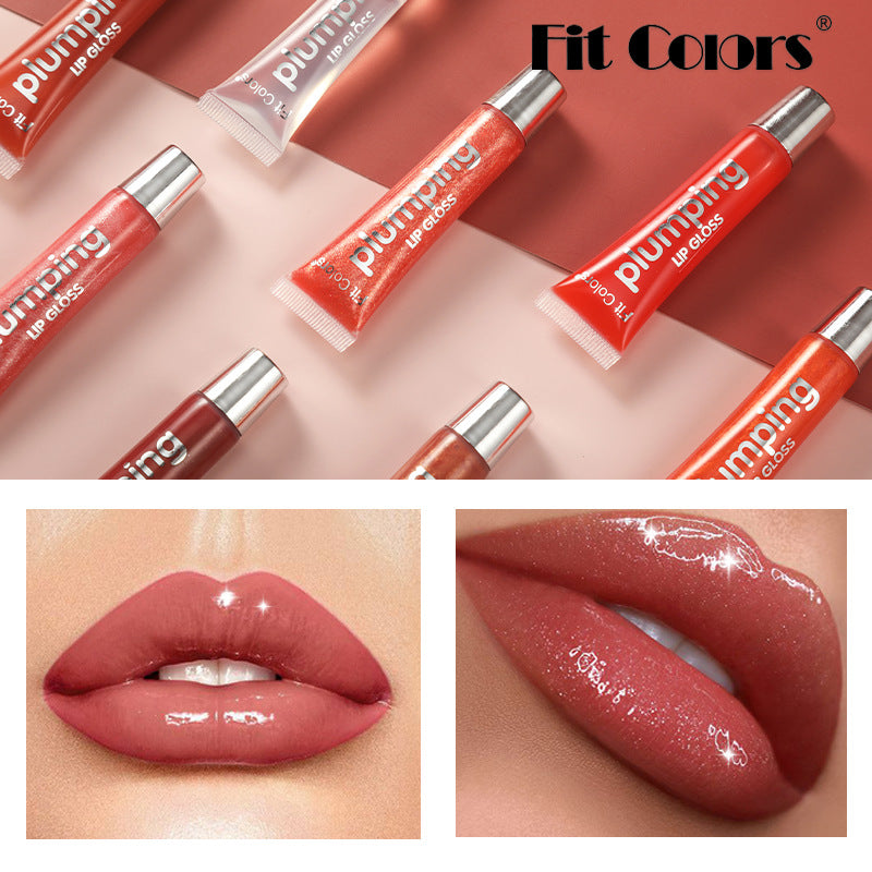 Fit Colors Efecto Labios Reales Boca Grande Brillo de Labios Gel Aceite Labial Voluminizador