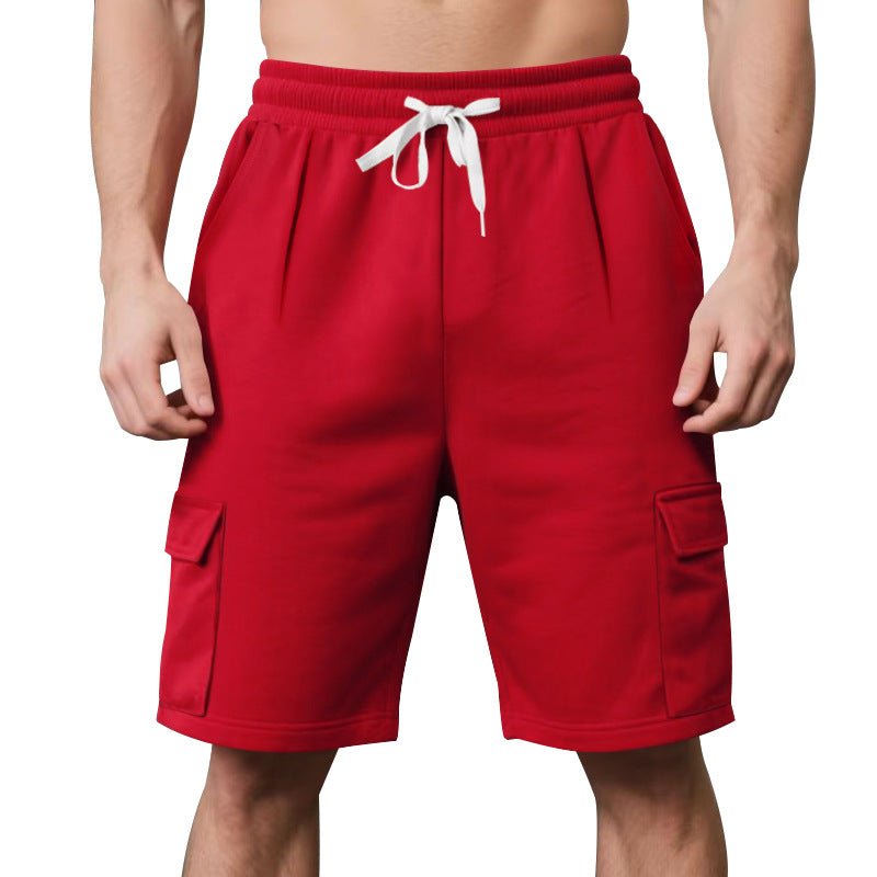 23,29 USD - Shorts multiples poches à jambes droites pour hommes