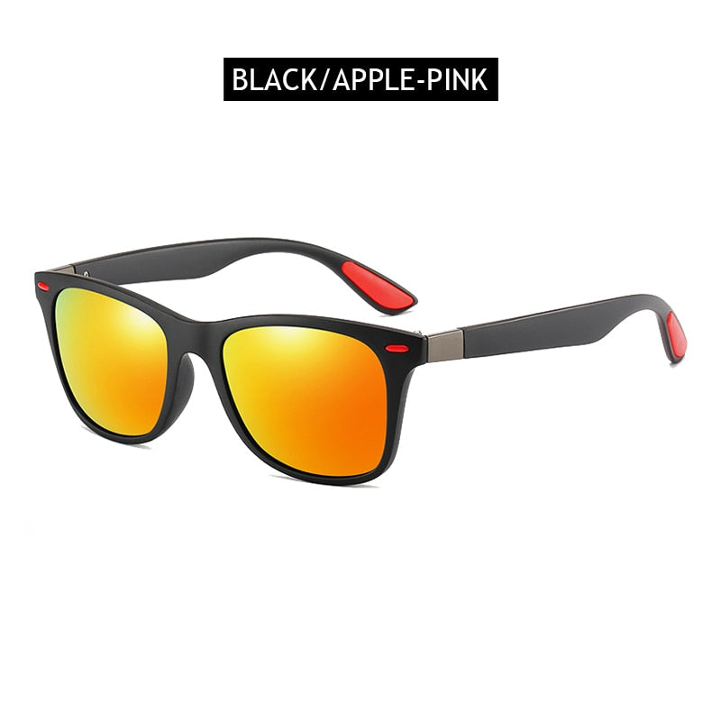 15.13 USD Lunettes de soleil polarisées pour hommes style carré classique, en plastique, pour la conduite. Lunettes de soleil tendance pour hommes, teintes noires, protection UV400.