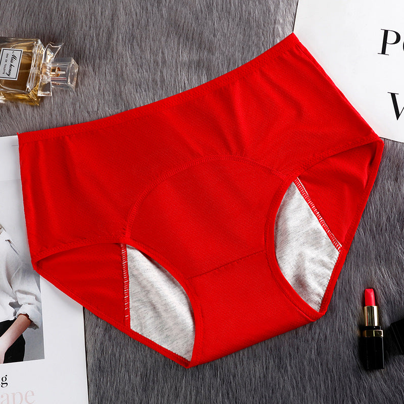10,48 USD - Culottes hygiéniques triangulaires confortables en maille anti-fuites pour femmes