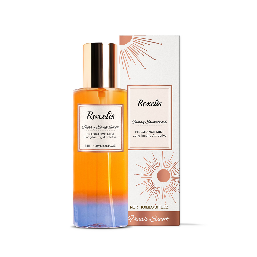 $17.46 - Roxelis Romantic Cherry and Sandalwood Body Spray, a natural, fresh, light and elegant fragrance for everyday wear. Stay elegant.