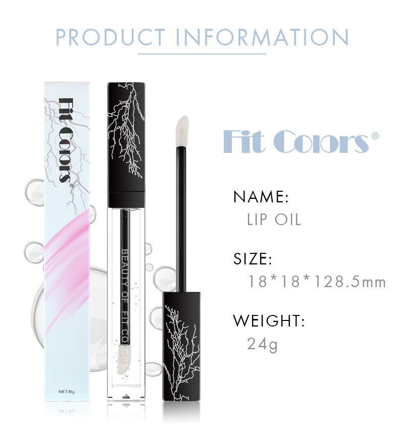 16,30 USD - Huile à lèvres transparente Fit Colors, gloss effet verre, gloss incolore, longue tenue, hydratation intense, superposition liquide