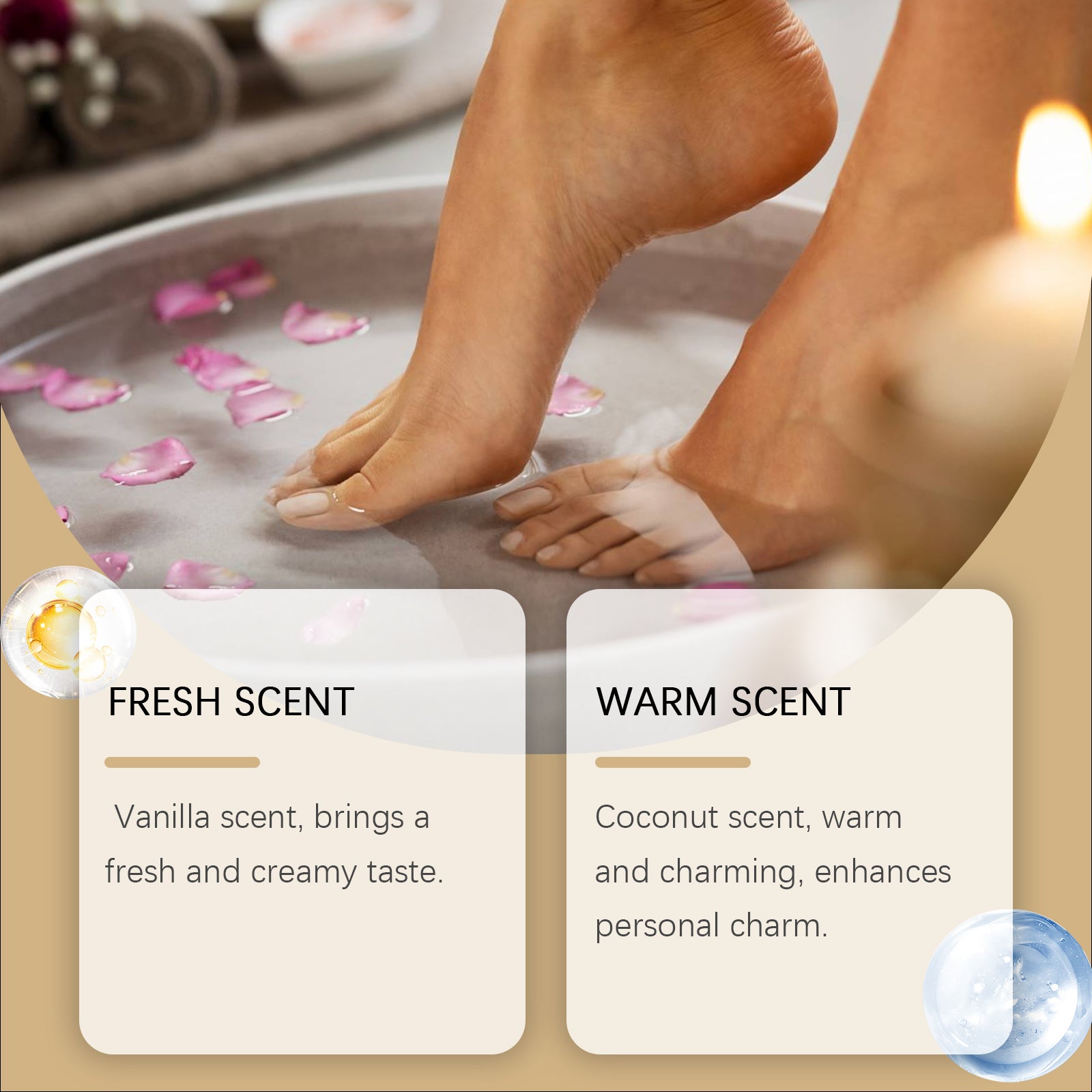 Roxelis Vanilla Coconut body mist, long-lasting with unique charm. A fresh, romantic and travel-friendly scent.