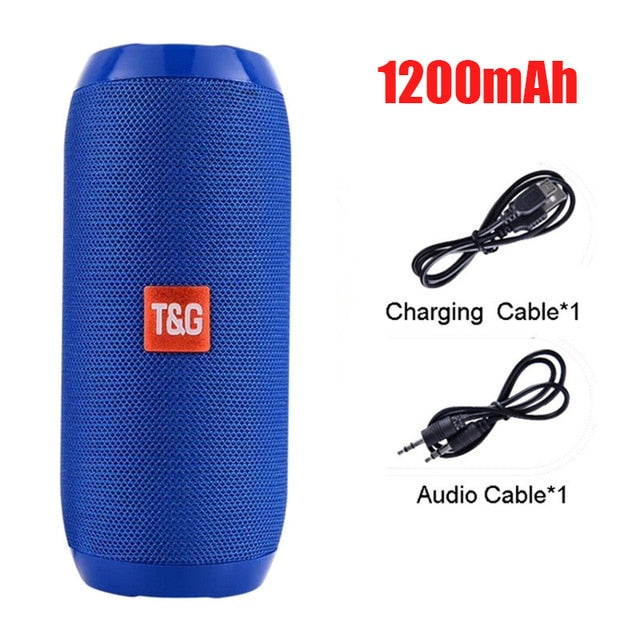 YABA Portable Wireless Bluetooth Speaker, 3D Stereo Audio System, Surround Soundbar, TF Card, AUX, USB, Sound Box