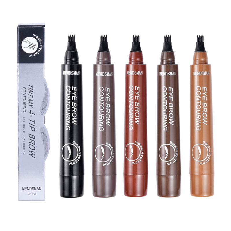Long-lasting liquid eyebrow pencil, 5 colors, waterproof, for microblading and tattooing. Fork-tip eyebrow pencil.
