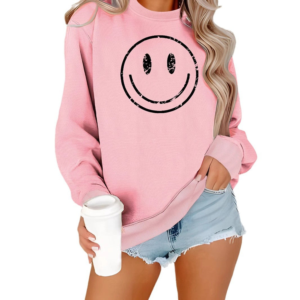 sudadera estampada con un smiley