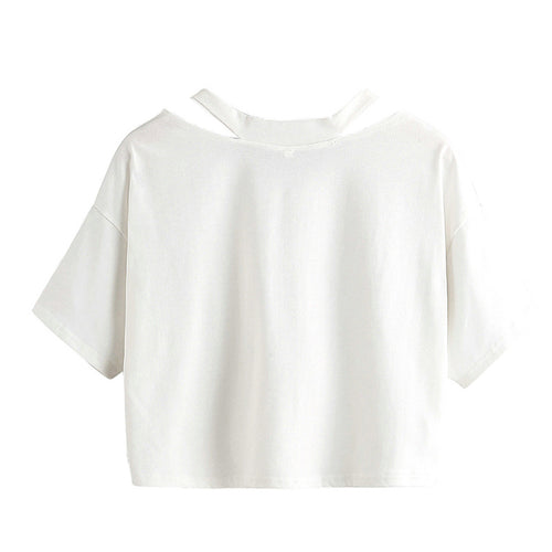 13.97 USD - Loose-fitting, off-the-shoulder top with V-neck and short sleeves, solid color, ideal for everyday wear.