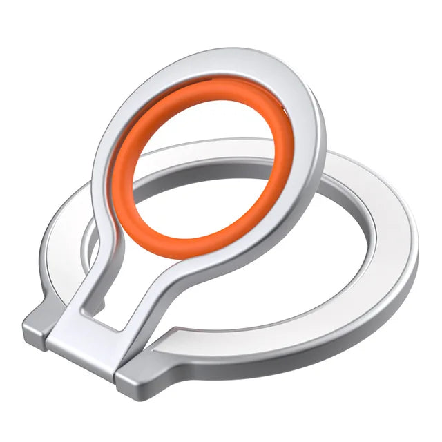 Magnetic rotatable ring holder for mobile phone – Adhesive backing – Compatible with iPhone MagSafe