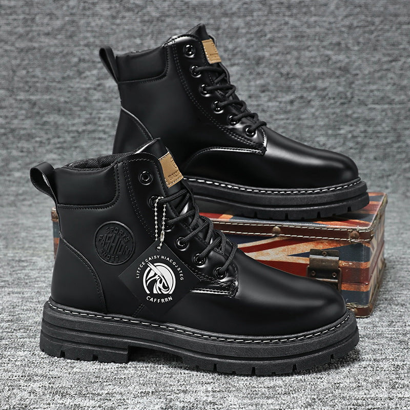 British Dr. Martens-style ankle boots, waterproof and trendy, with a non-slip sole