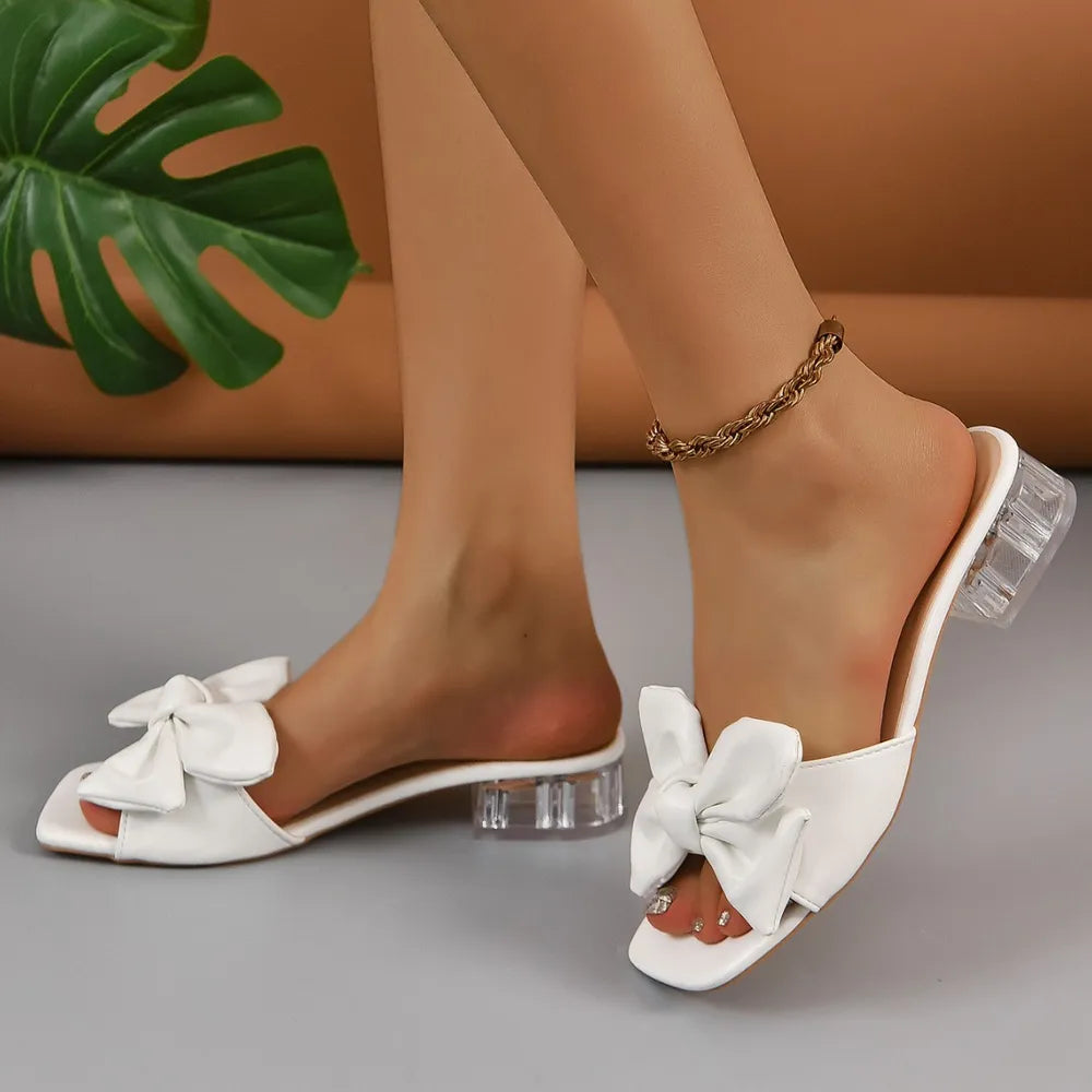 Open-toe block heel sandals