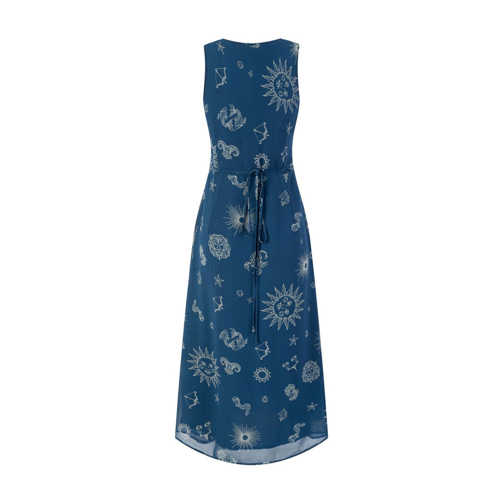 Robe imprimée sexy à col en V