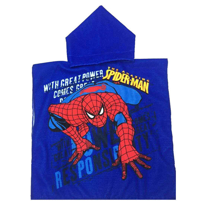 17.46 USD Cape de plage à capuche pour enfants, motif animaux, en microfibre, 60 x 120 cm, idéale pour la natation et le bain. Convient aux bébés et aux filles.