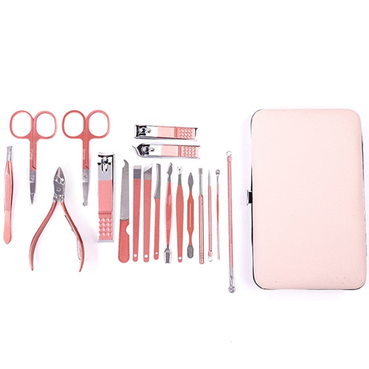 17,99 USD - Ensemble de ciseaux, coupe-ongles, pince à cuticules mortes, pince à ongles, couteau de pédicure, outil pour ongles inflammés