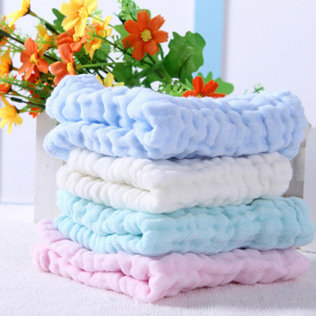 12.79 USD Serviette de bain bébé 100 % coton gaze, unie, ultra douce et très absorbante, idéale pour les nouveau-nés.