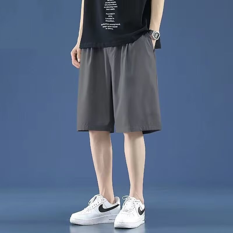 Breathable thin basketball sports five quarter pants for summer