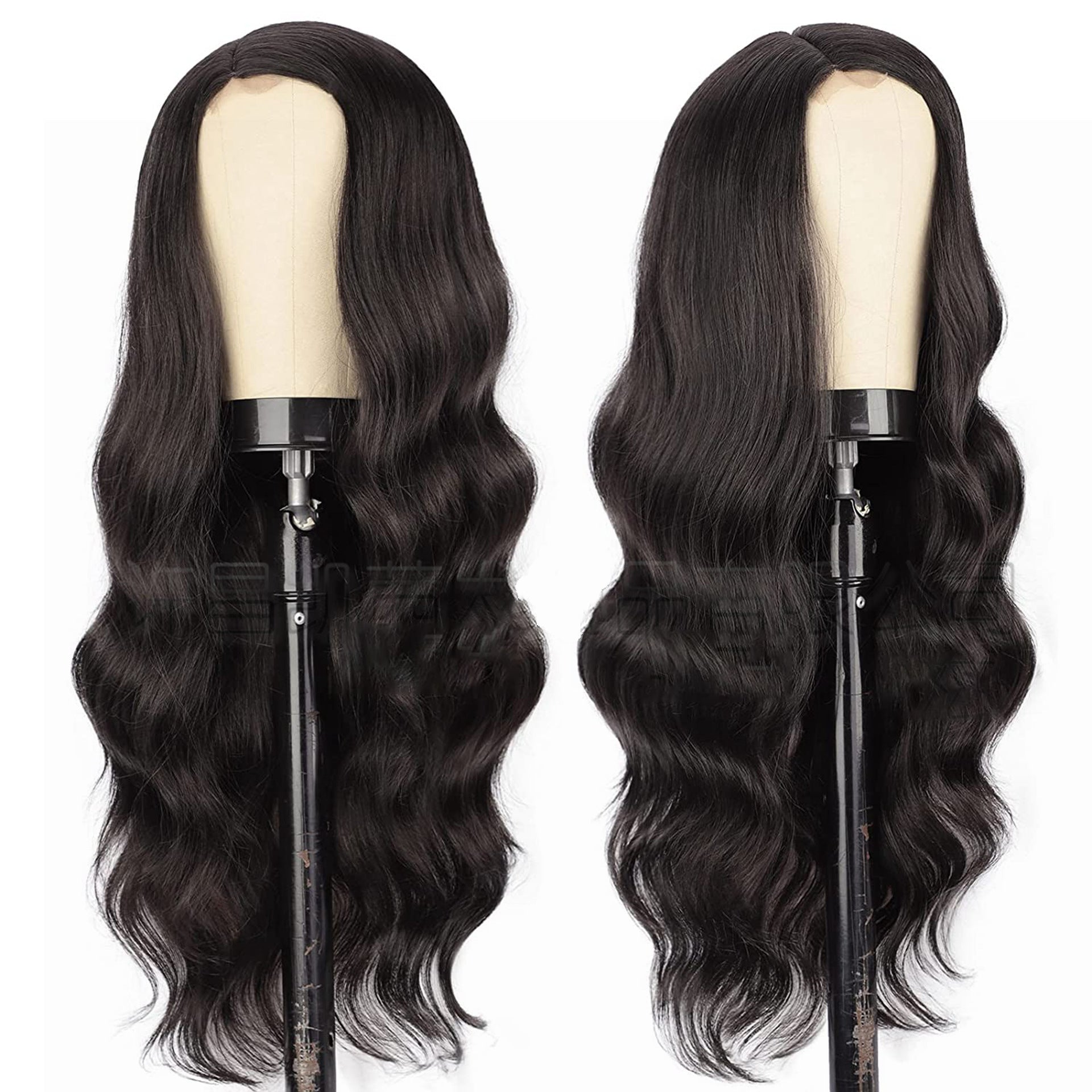 Perruques américaines à cheveux longs et bouclés, perruques à lace frontale pour femmes, perruques en soie haute température et casques audio