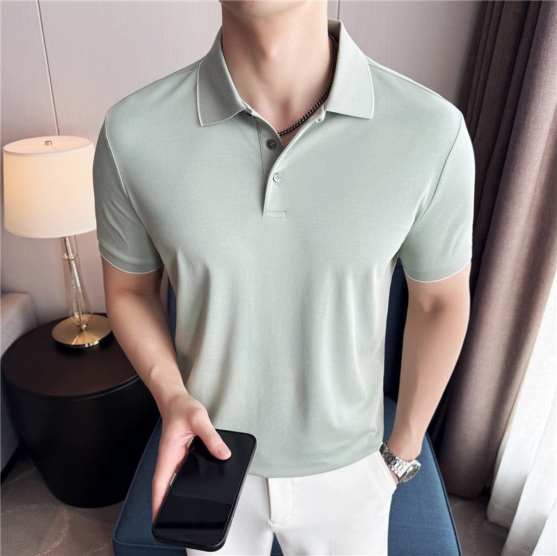 26.66 USD T-shirt polo à manches courtes pour homme