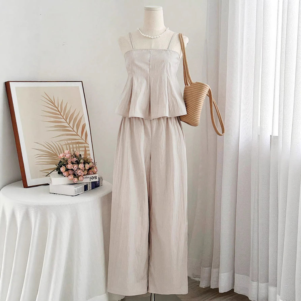 ensemble pantalon long sans manches