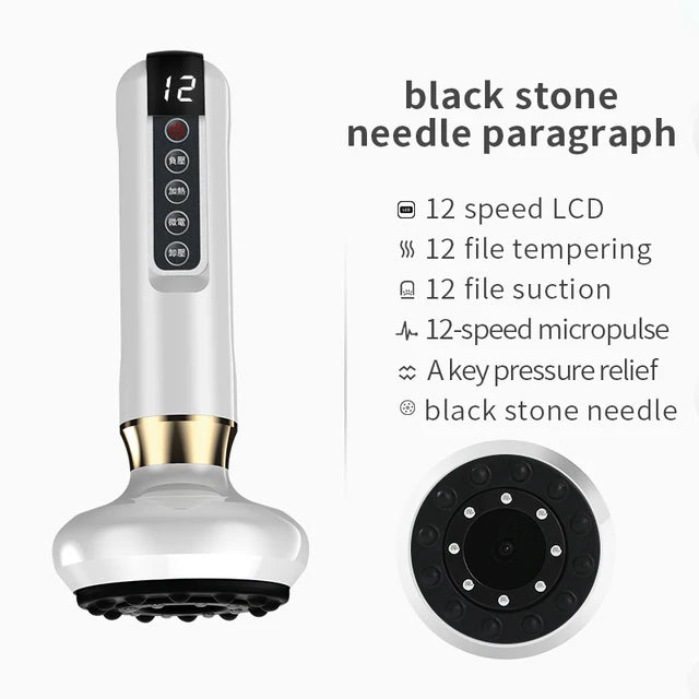 Electric Cupping Gua Sha Anti-Cellulite Massager, Beauty and Wellness Care, Slimming Massage with Infrared Heat