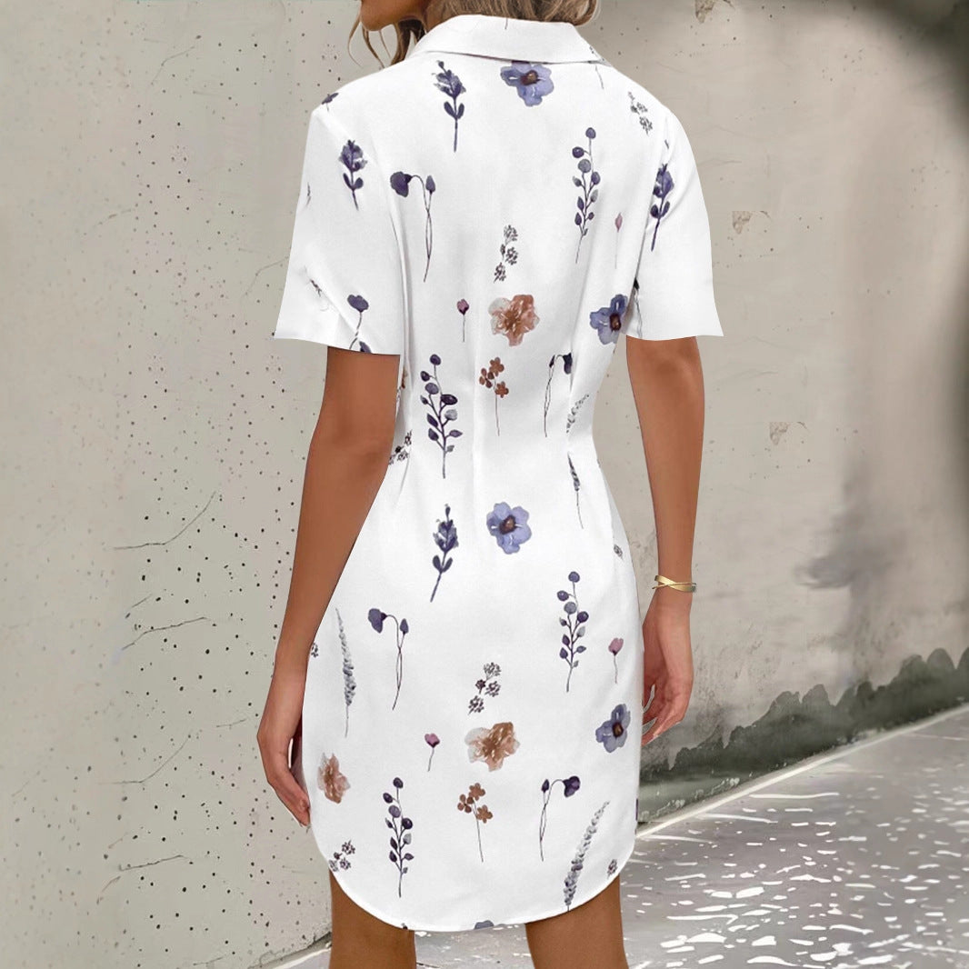 Robe blouse imprimée pour femme
