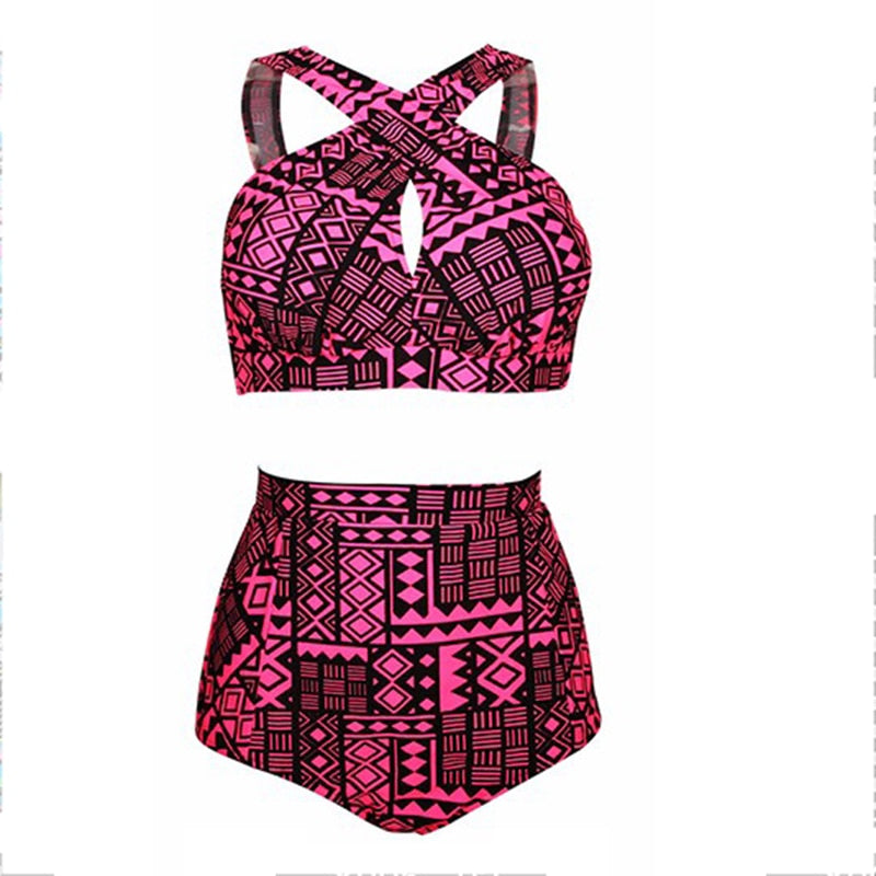 Maillot de bain grande taille, maillot de bain taille haute, bikini col montant, collection 2017, bikinis croisés, haut de maillot de bain femme, maillot de bain 5XL