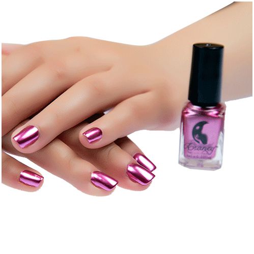 11.64 USD - Trendy and Sexy Metallic Nail Polish for Women, 14 Colors, 6ml, Mirror Effect, Makeup Accessories.