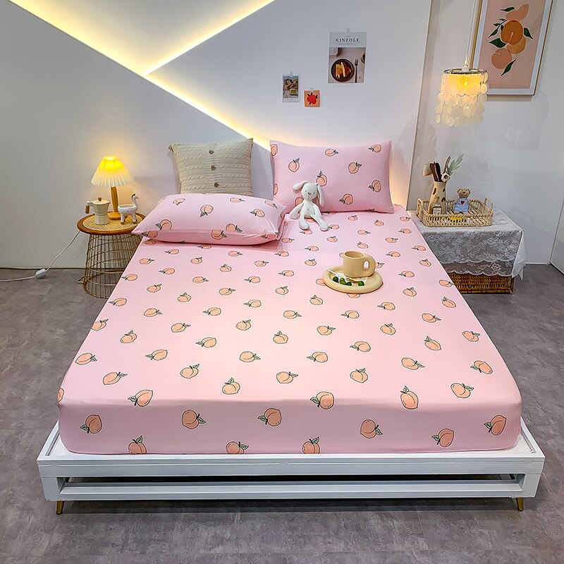 23,29/26,76/29,08 USD - Drap-housse en coton élastique à motifs géométriques, housse de matelas élastique, ensemble de literie Queen/King