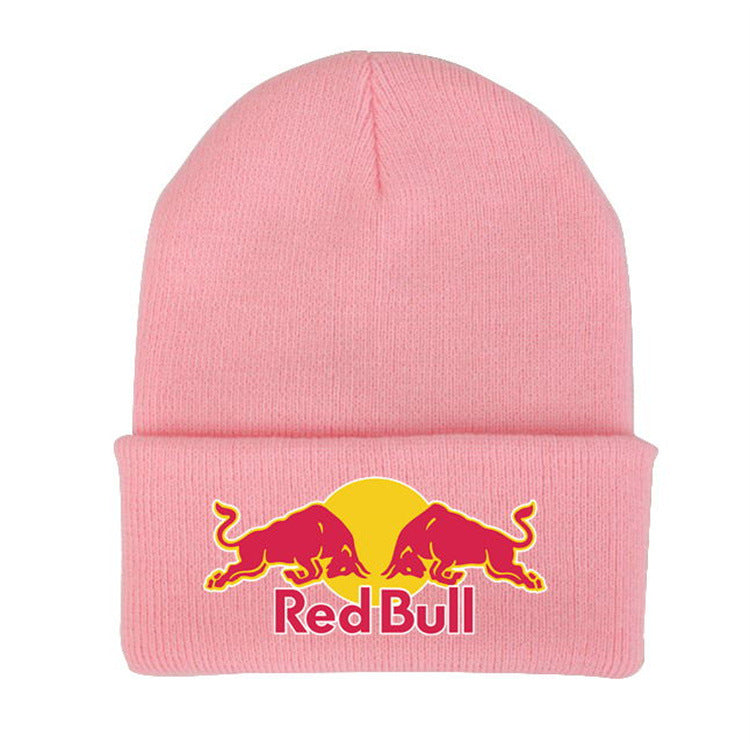 US$18.59 - Knitted wool beanie with lettering, unisex, pullover style, ear protection, windproof.