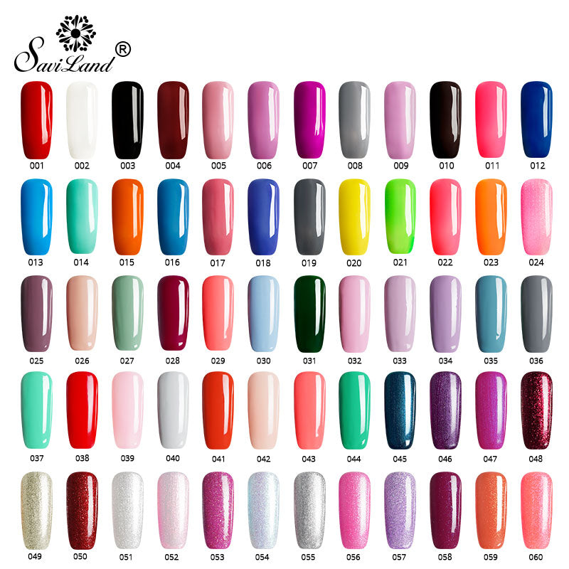 15.12 USD - Saviland 3-in-1 New Gel Nail Polish Pen: Glitter, Easy Application, 60 Colors, UV Hybrid Gel Polish, Easy to Use.