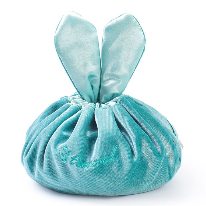 Bolsos de maquillaje para mujer, bolsas de terciopelo con cordón personalizables para esmalte de uñas, bolsas de cosméticos de terciopelo con cordón para mujer