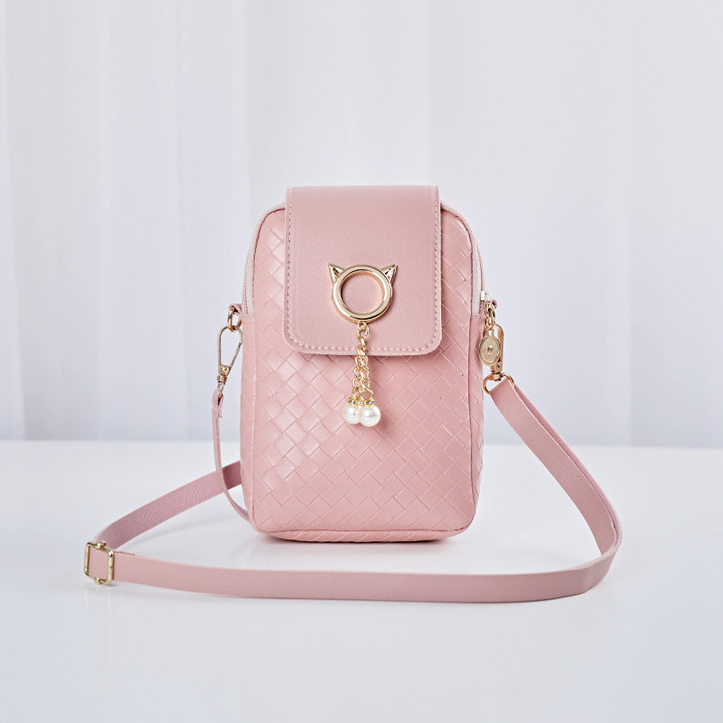 Trendy shoulder bag for women, mini cell phone bag, trendy messenger bag.