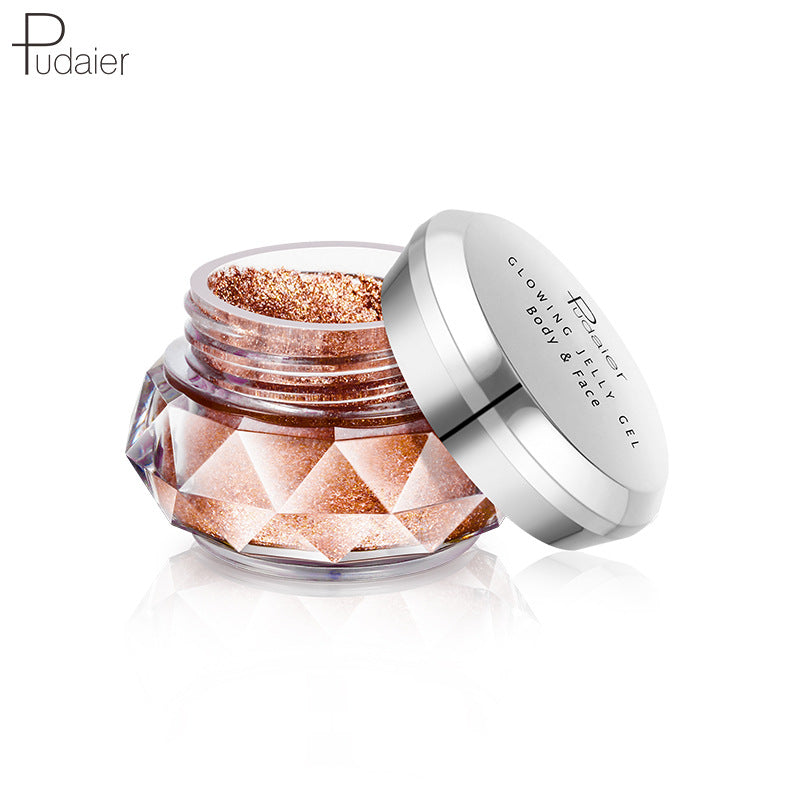 14,90 USD - Highlighter, Gel illuminateur visage et corps Pudaier Jelly Gel, fard à paupières sirène