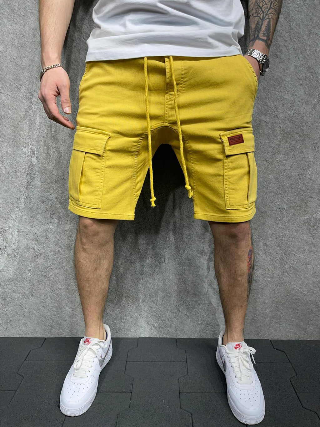 25,62 USD - Short cargo homme printemps-été, coupe décontractée, style bermuda, short court décontracté, style Stick a Skin Social.