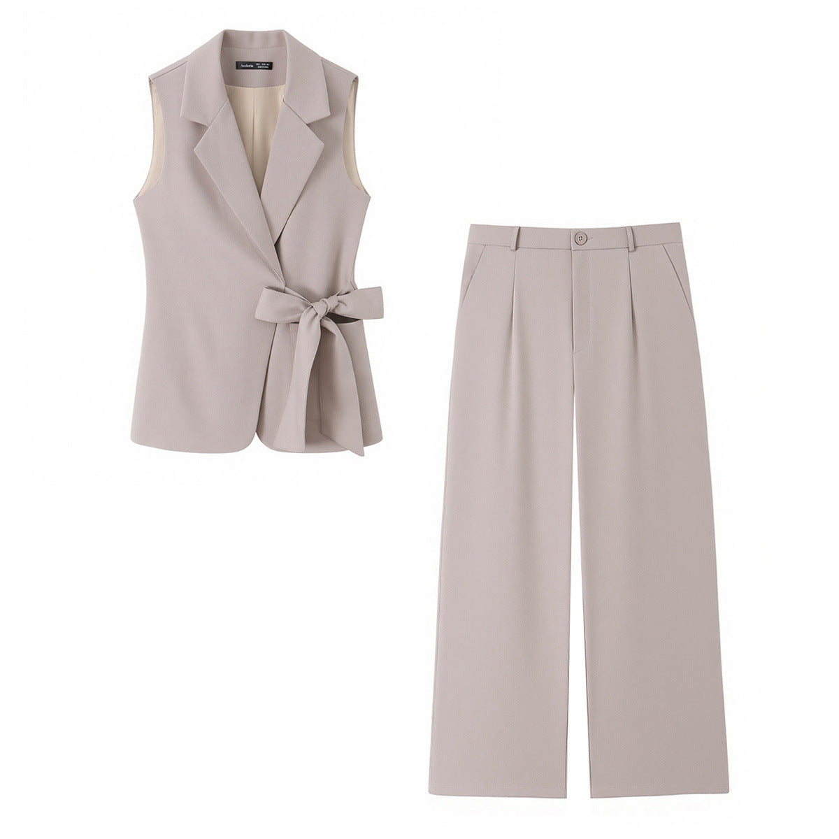 Gilet de costume sans boutons à sangles + ensemble de rangement long