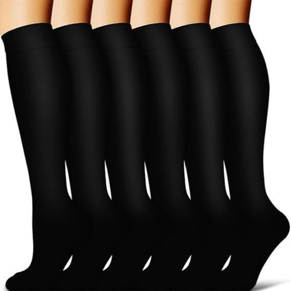16.30 USD Chaussettes montantes, chaussettes de compression, chaussettes élastiques, chaussettes de sport (cyclisme, course à pied, yoga), chaussettes de compression montantes pour hommes, chaussettes pour femmes