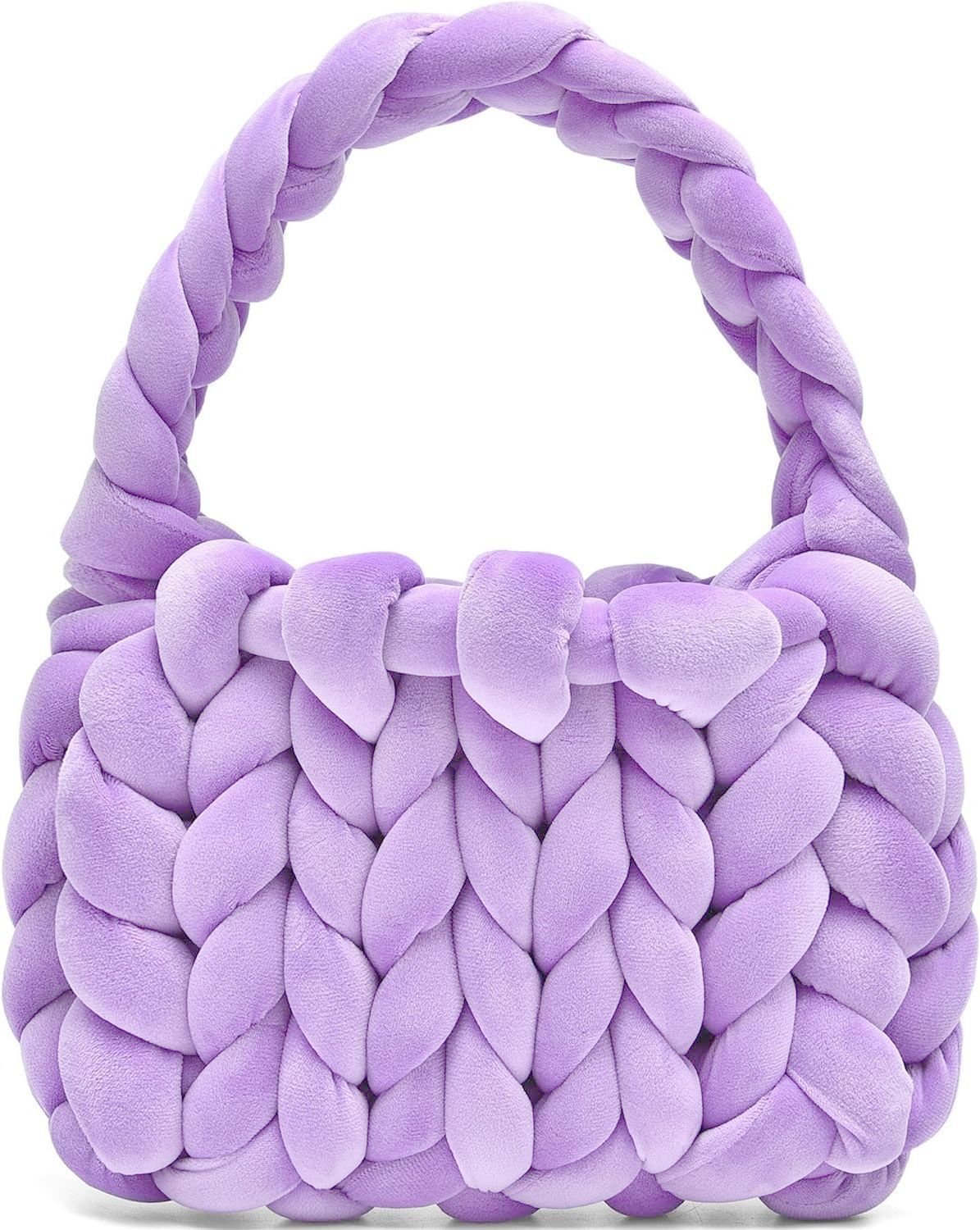 19.80 USD - Hand-woven messenger bag with a crystal velvet core.