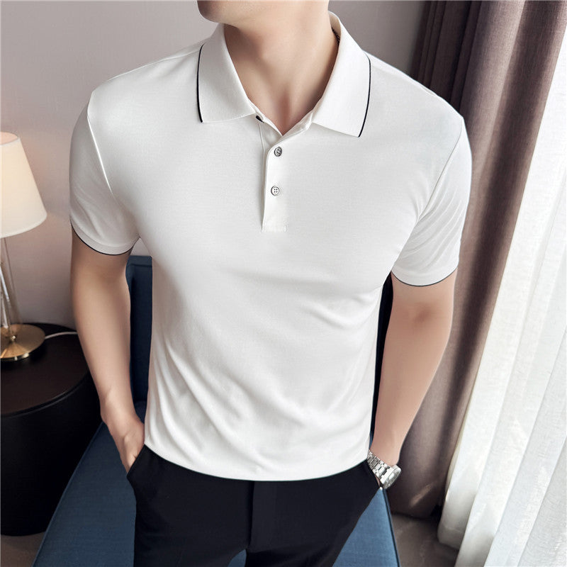 26.66 USD T-shirt polo à manches courtes pour homme