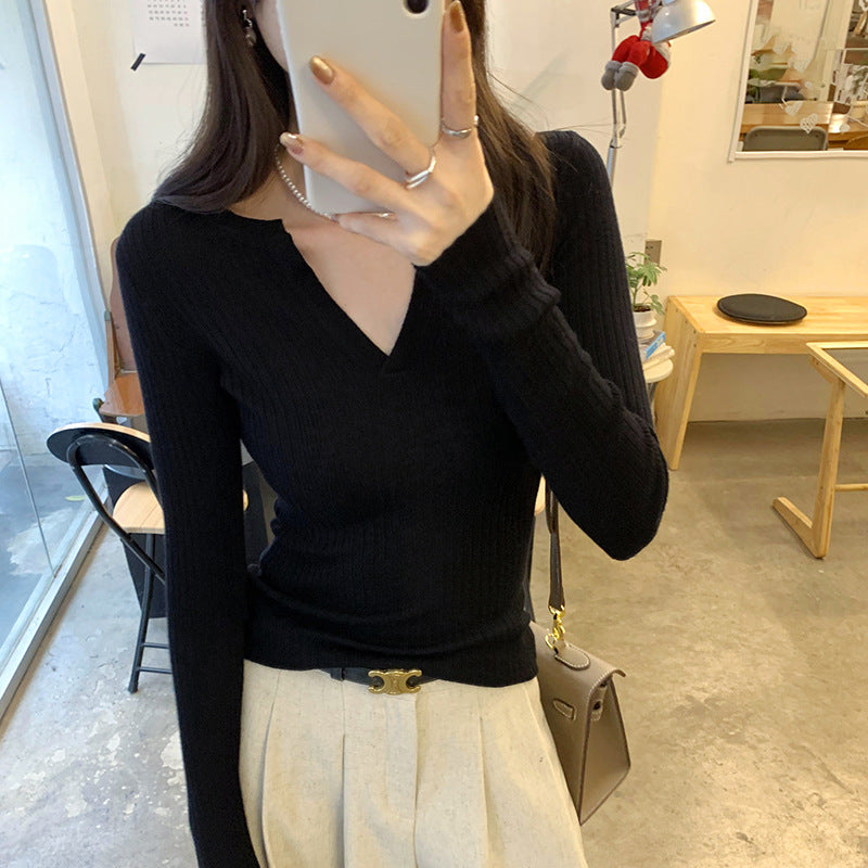 27.36 USD - Women's Sexy V-Neck Slim Fit Wool Lingerie Top